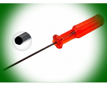 Отвертка шестигранная для швейной техники, диаметр 1,5 мм, длина 133 мм красная